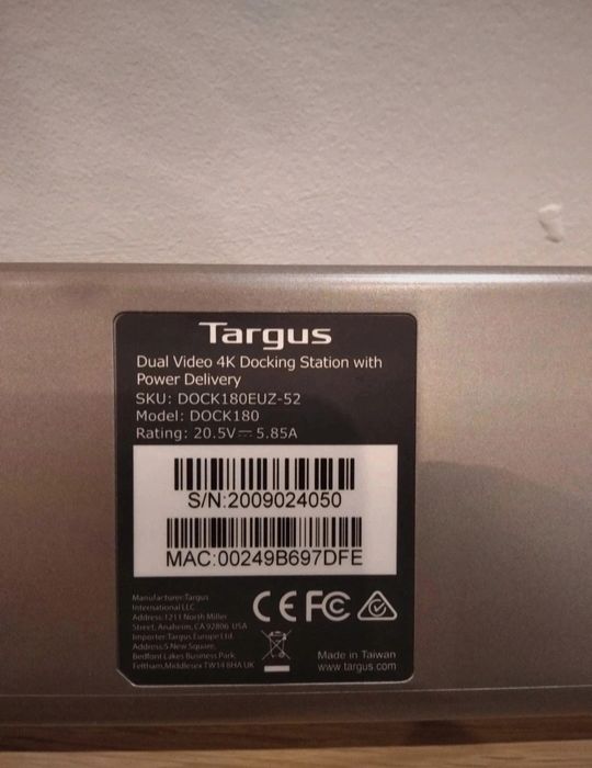 Targus 4K Docking Station DOCK180EUZ