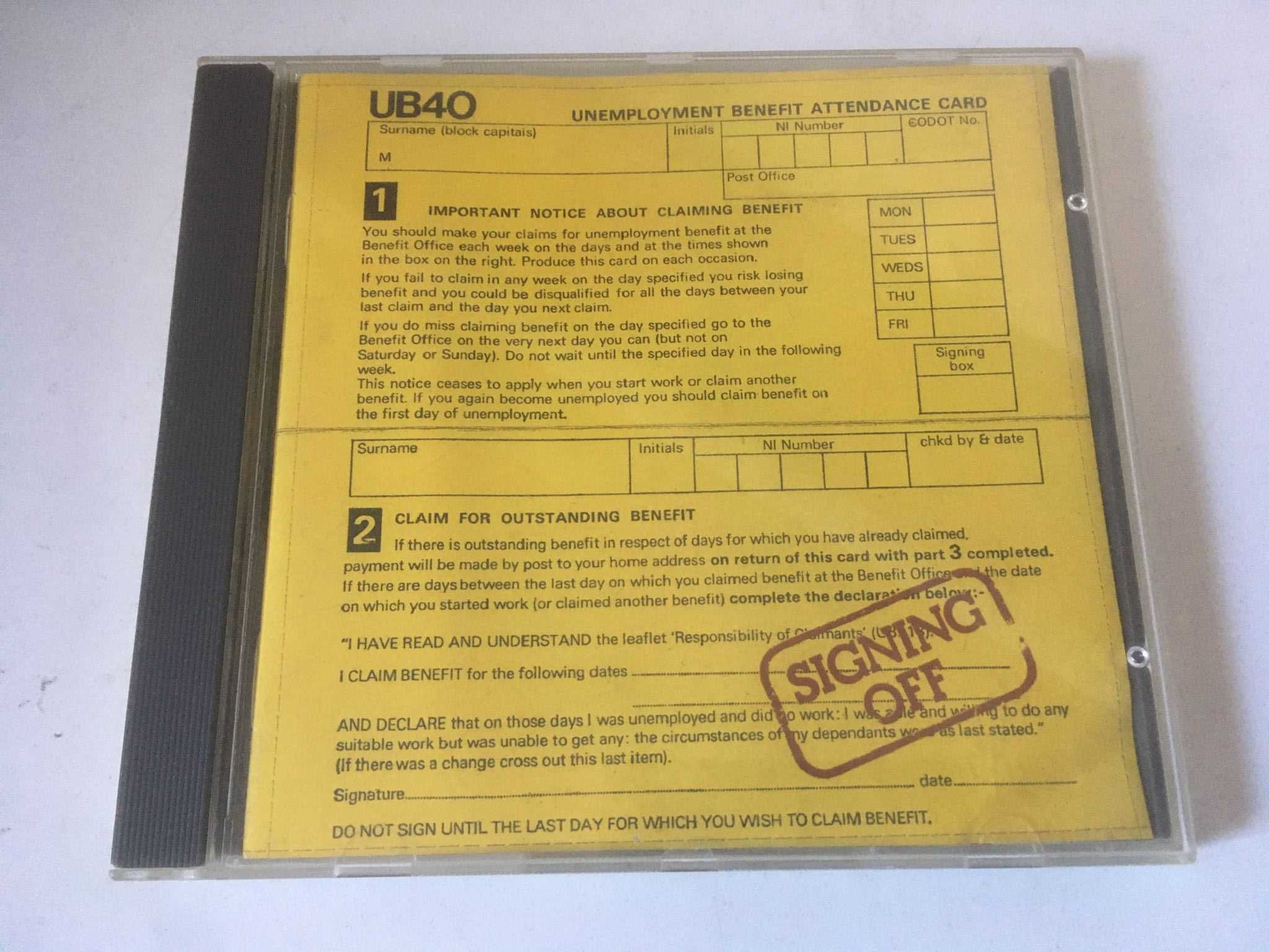 CD - UB40: Signing Off
