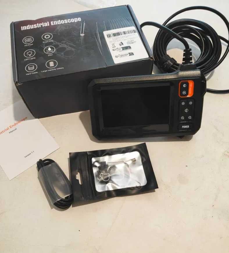 Распродажа! Эндоскоп с экраном 4.3 Inskam C30-M 5метров 8мм Dual cam