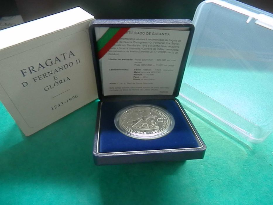 1355 - PROOF: 1.000$00 1996 Fragata D. Fernando II, por 32,00