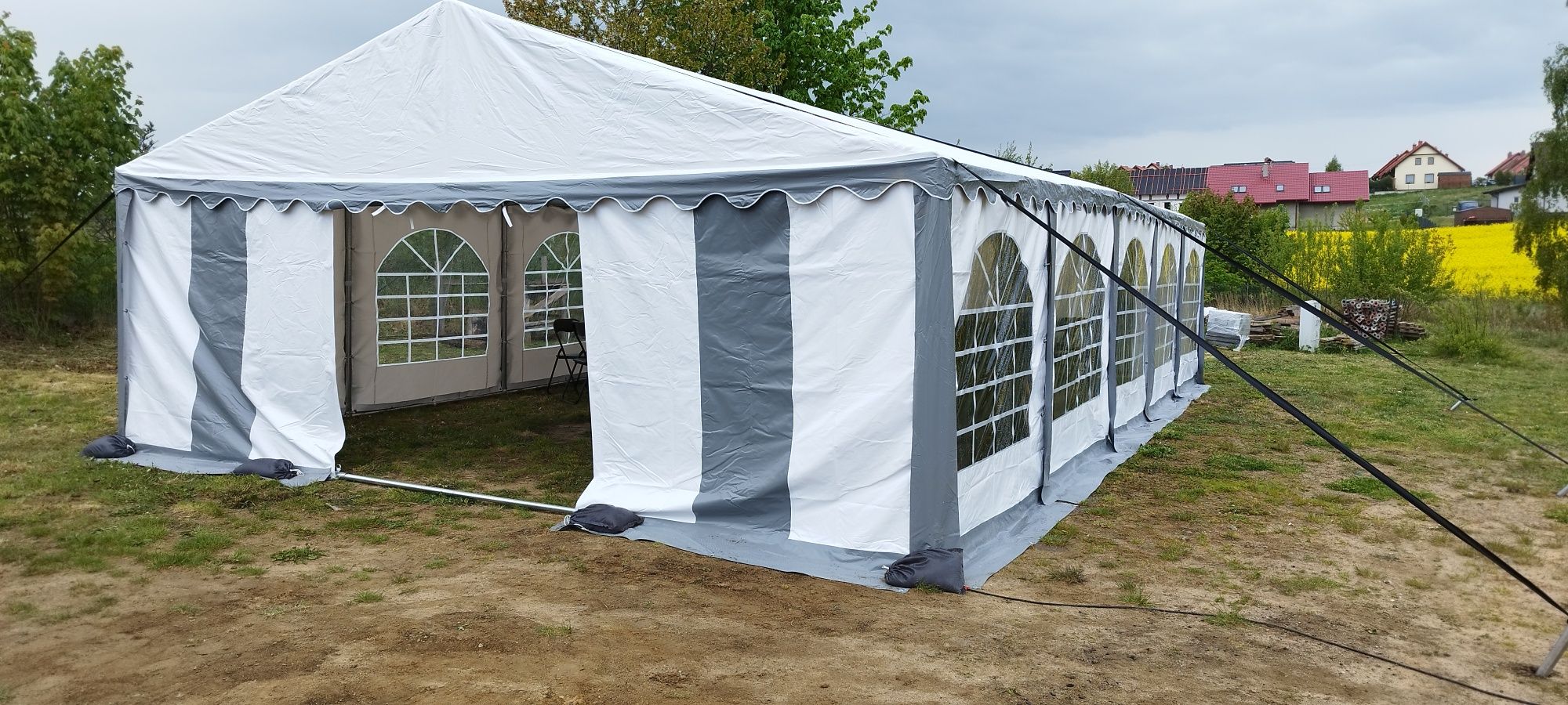 DWA WIELKIE NAMIOTY imprezowy - 9m/6m, ogrodowy 10m/6m