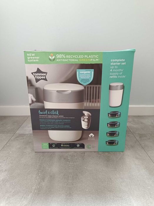 Tommee Tippee Twist & Click Kosz na Pieluszki Dla Noworodka Dzieci