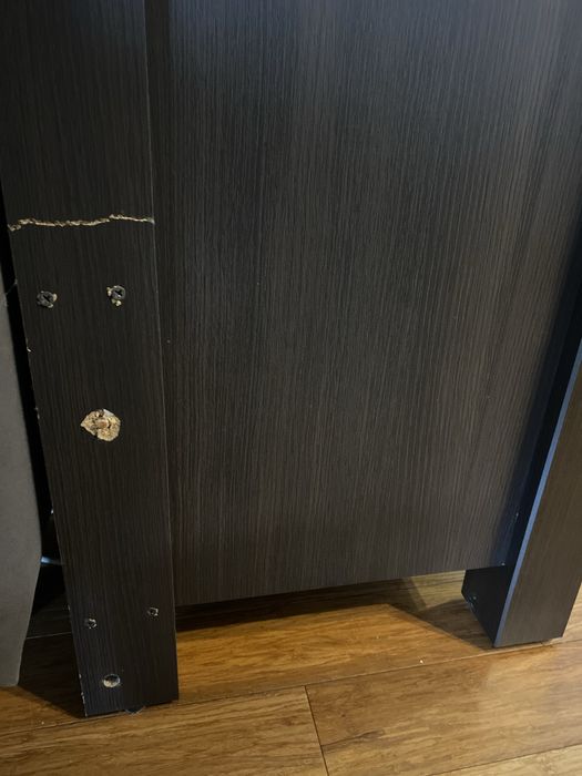 Komoda Black Red White drewniana