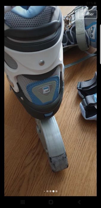 Patins em linha usados 1 única vez