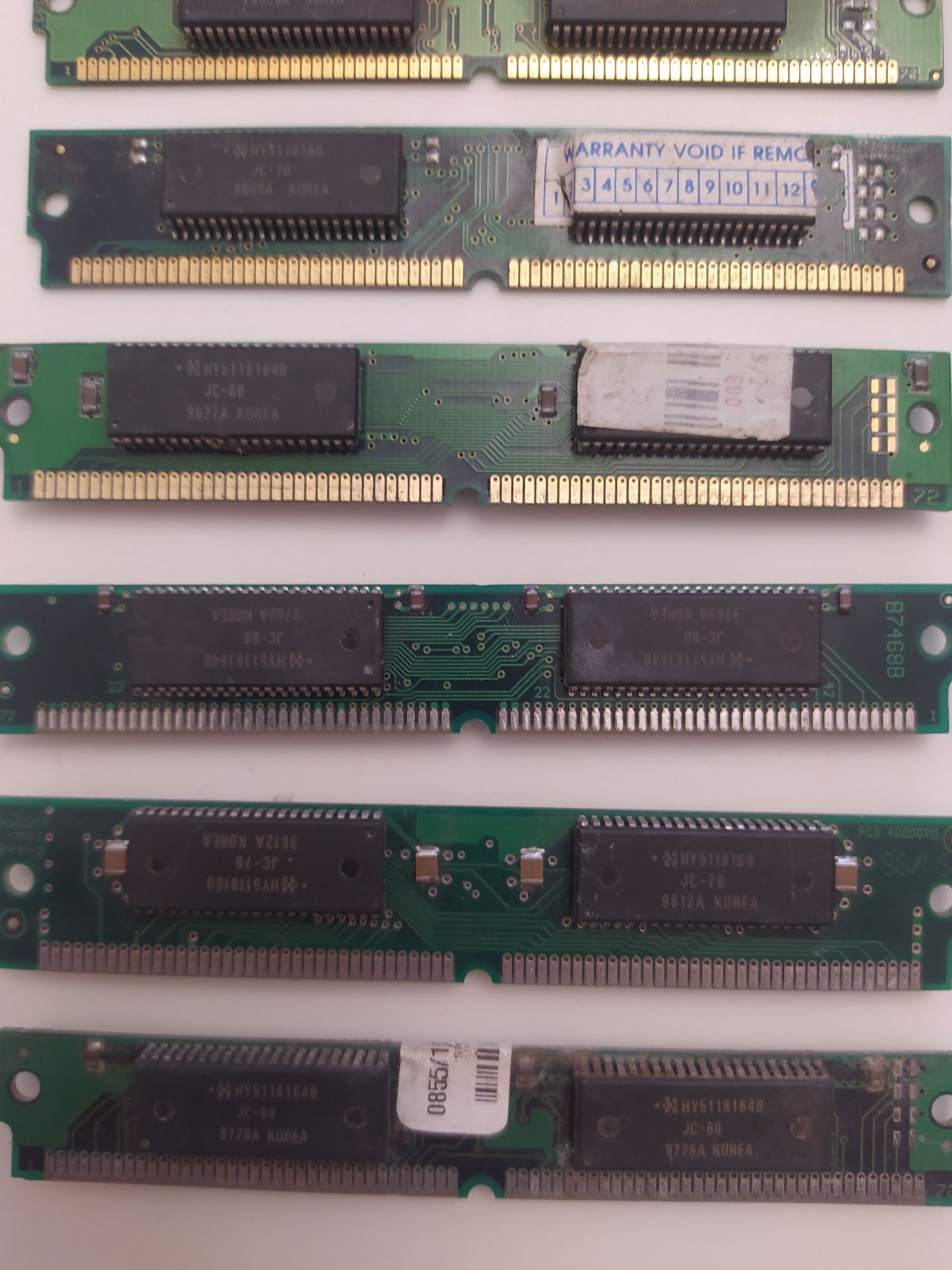 Стара ретро память ОЗУ RAM simm dimm