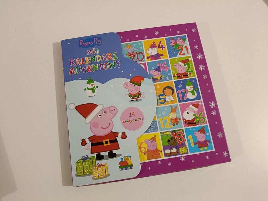 Zestaw 24 szt mini książeczek świnka Peppa mój kalendarz adwentowy 
Po