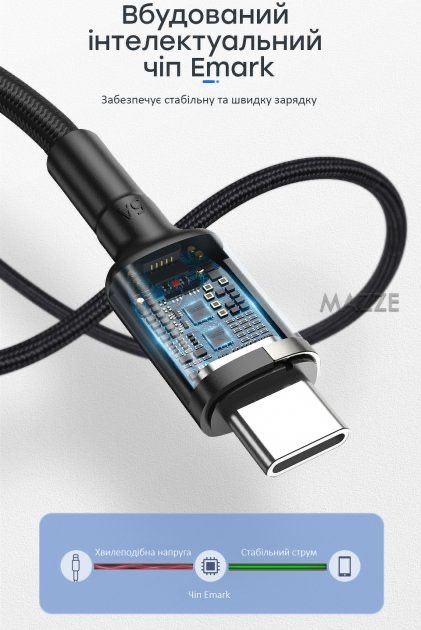 Кабель USB Type-C to Type-C (2, 3м) PD 100W + QC 4.0 провод/ шнур