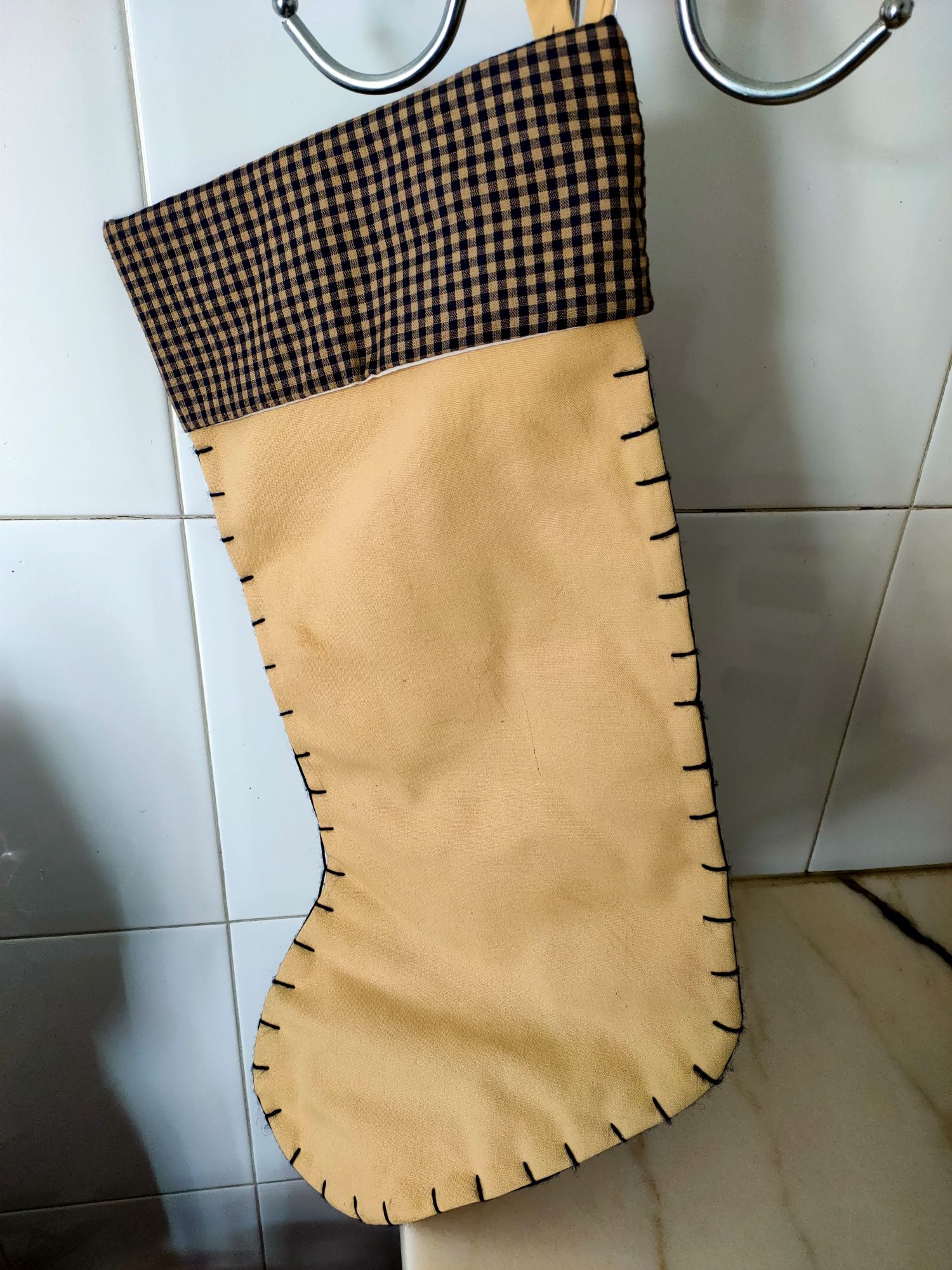 Bota Nova em tecido de algodão artigo artesanal
