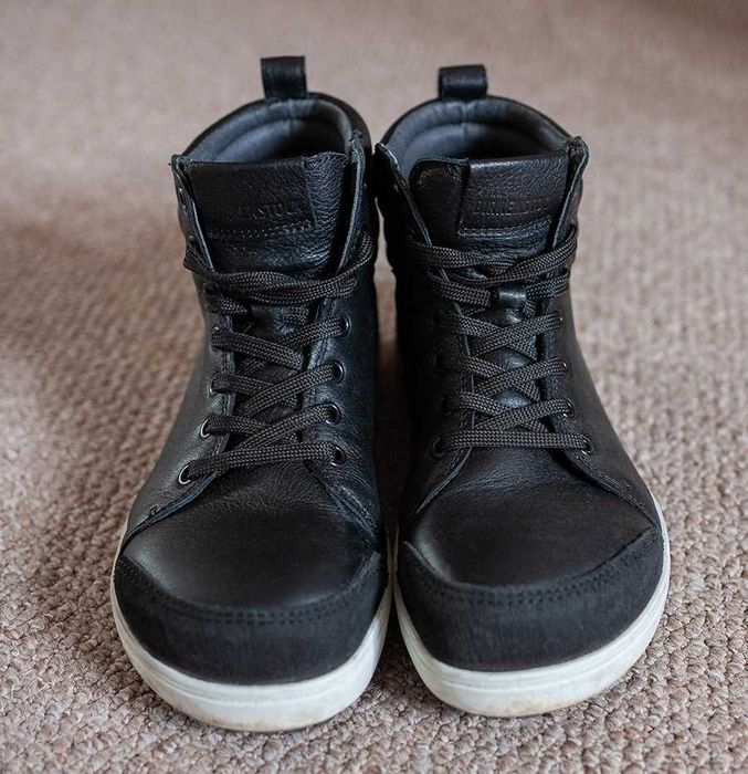 Кожаные хайтопы ботинки Birkenstock