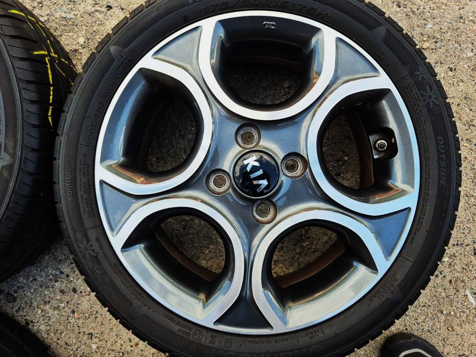 Kia Picanto Alufelgi Koła Zima 15 Cali 4x100 ET52+Czujniki