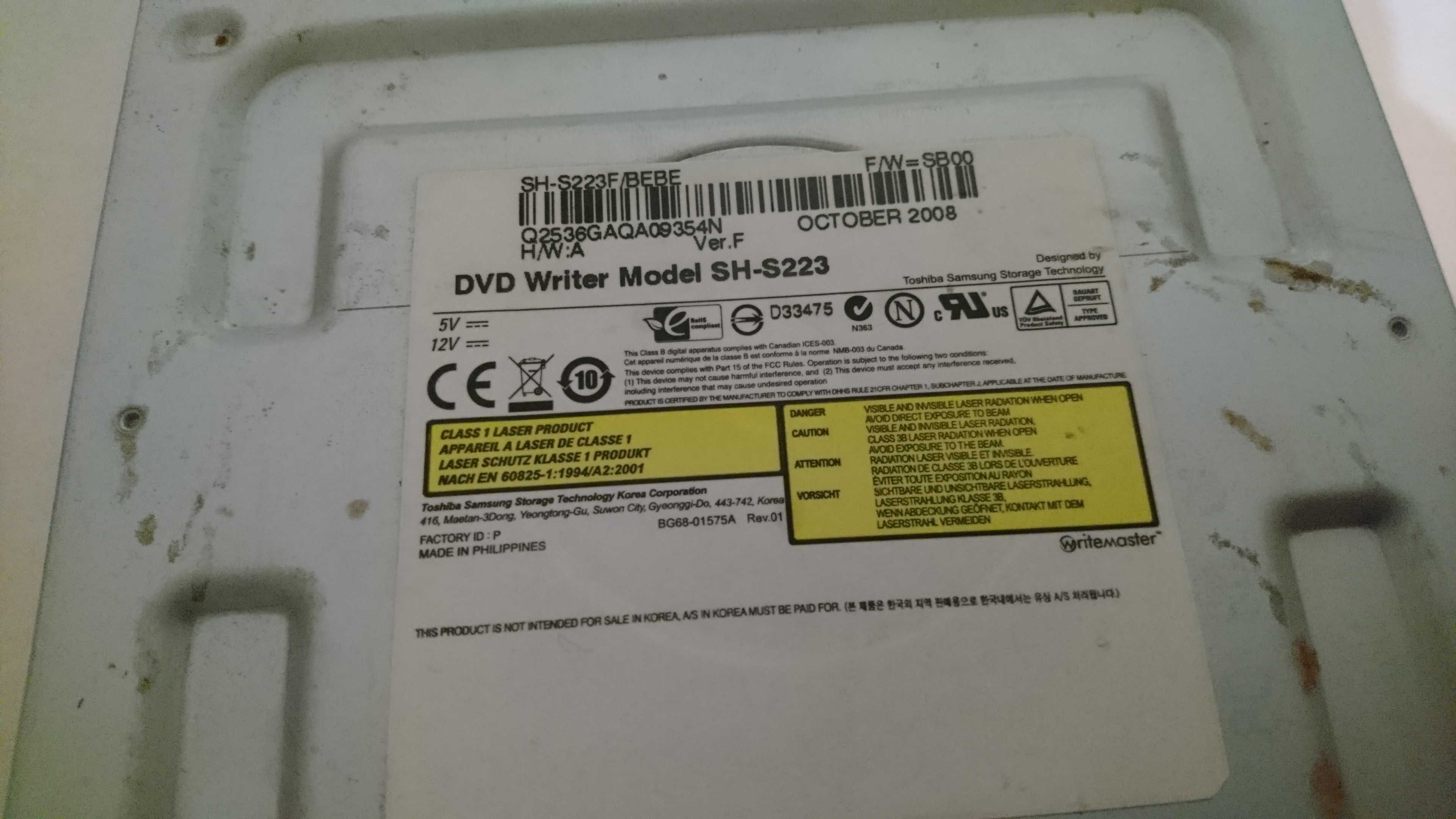 DVD привід різак DVD Writer SH S223