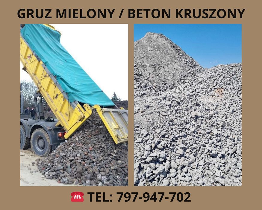 Gruz Mielony / Beton Kruszony !
