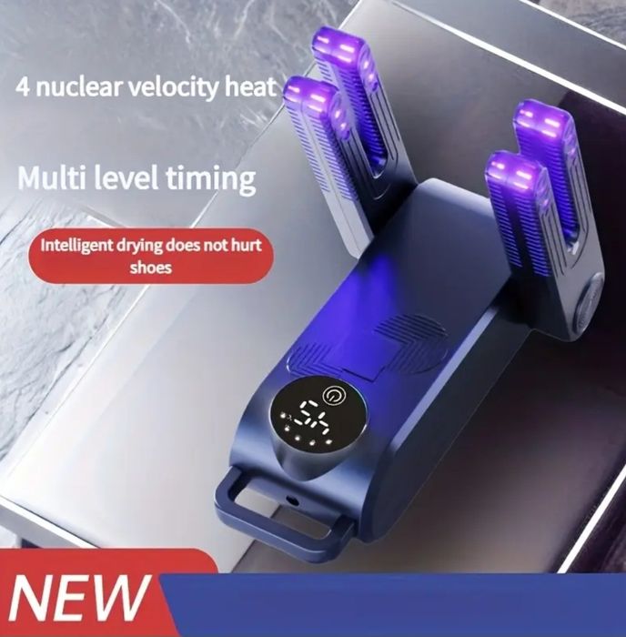 Secador de Sapatos Portátil com Temporizador - Rápido