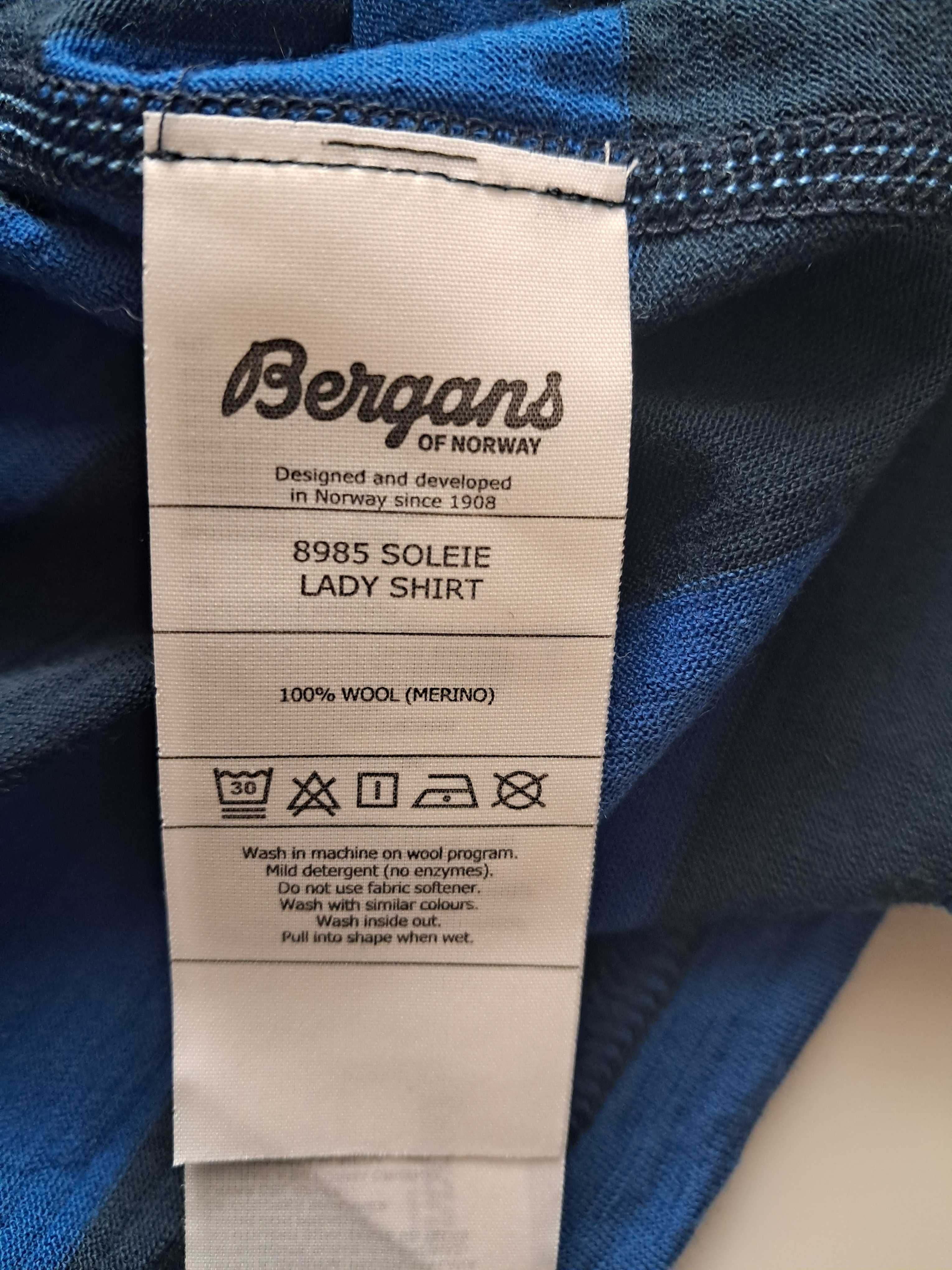 Koszulka termiczna, longsleeve, merino wool, Bergans r. XS