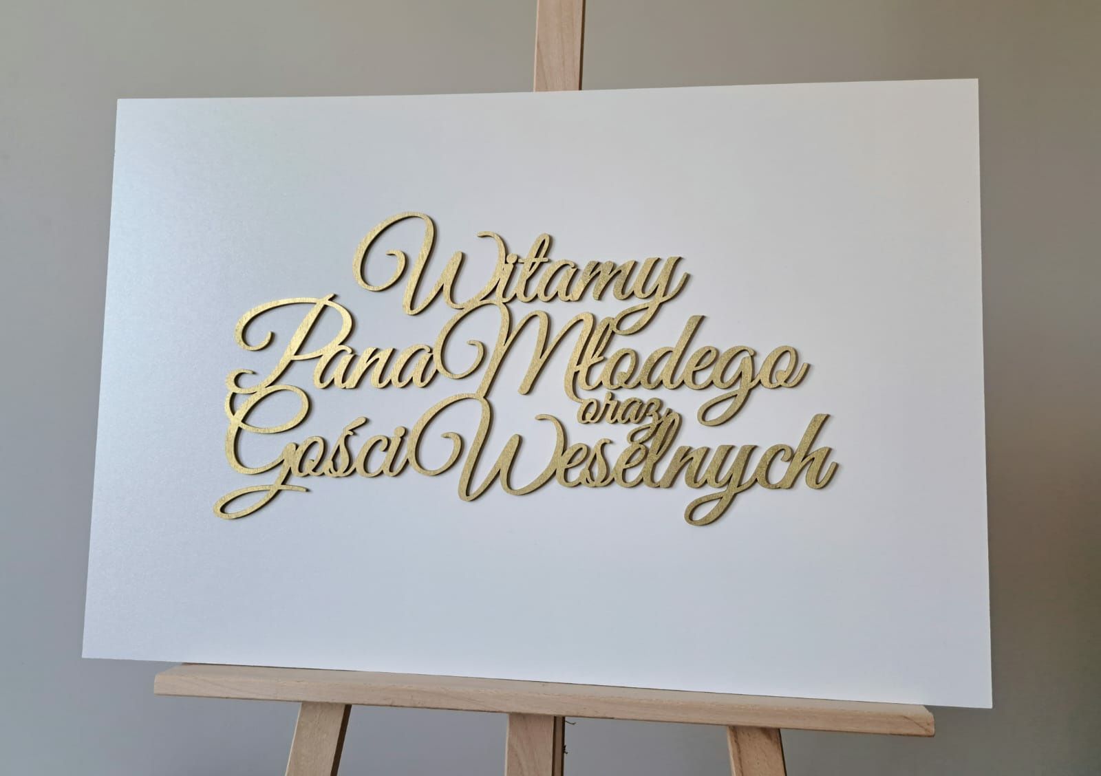 Tablica Witamy Pana Młodego i Gości Weselnych wesele ślub