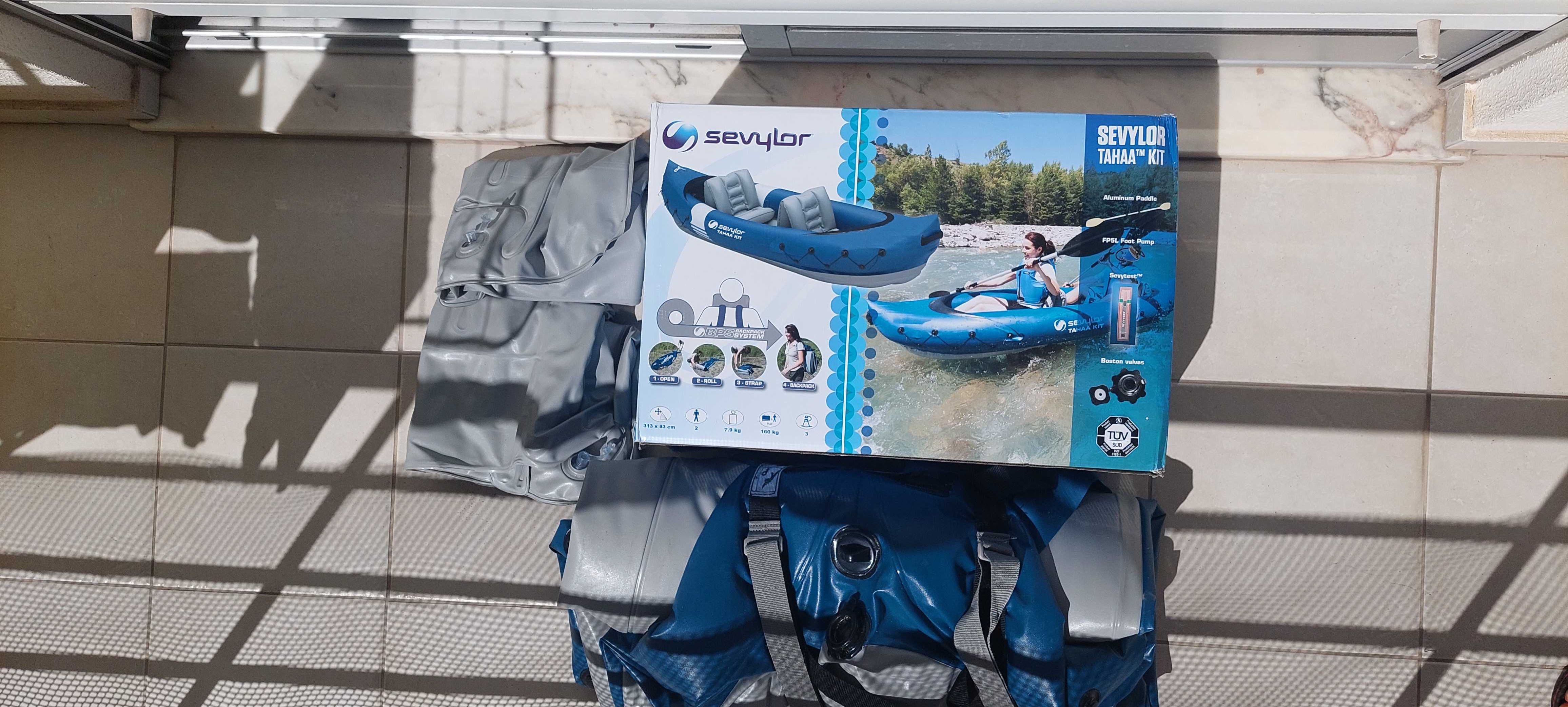 KAYAK  inflável de 2 lugares,  SEVILOR TAHAA, cor azul