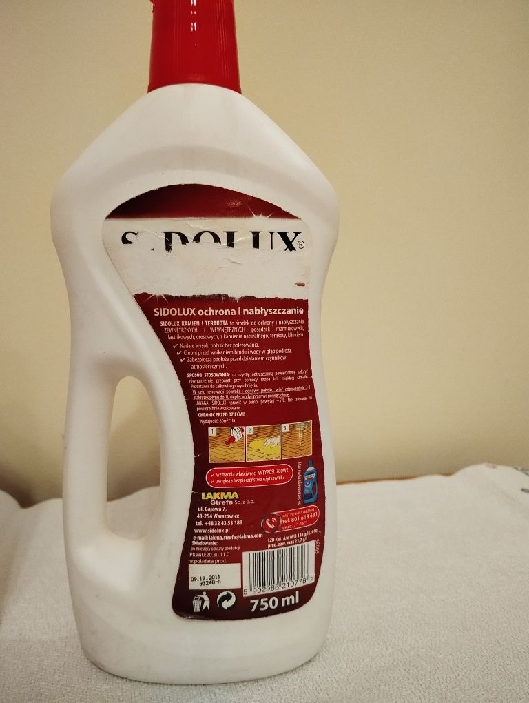 Zestaw, Sidolux do nagrobków, 2 niepełne butelki, po dacie waznosci