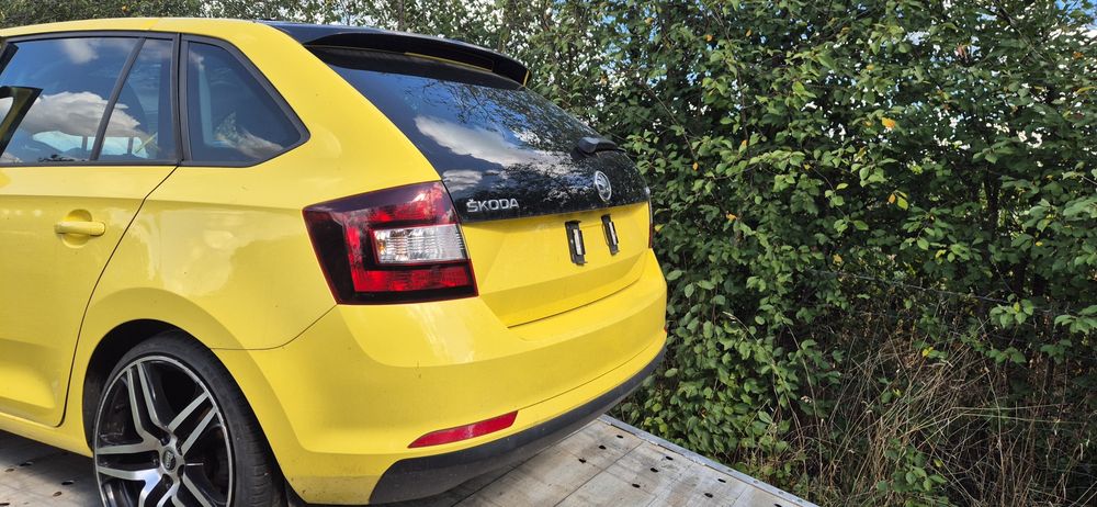 Klapa zderzak lampa wanna błotnik tyl skoda rapid LF1F