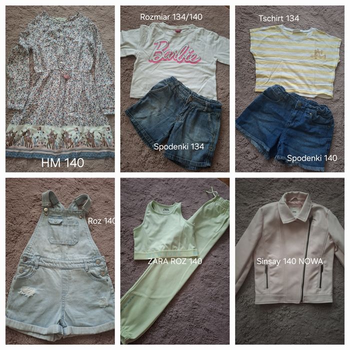 Zestaw ubrań 134/140 dziewczynka