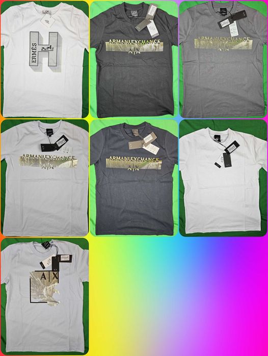 Koszulki shirt hermes męskie koszulka armani męska Rozne OUTLET