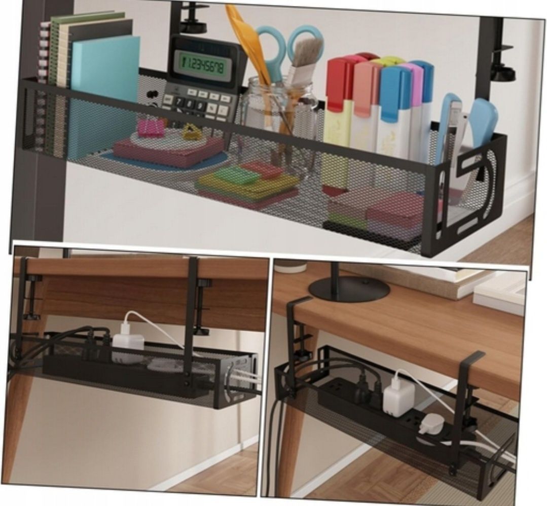 Organizer na kable montowanych pod biurko