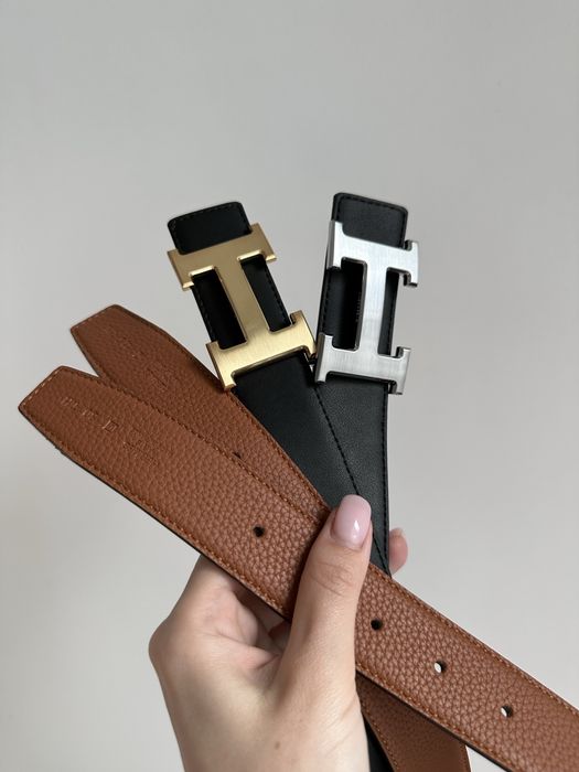 Pasek H 3.2 cm skora naturalna.