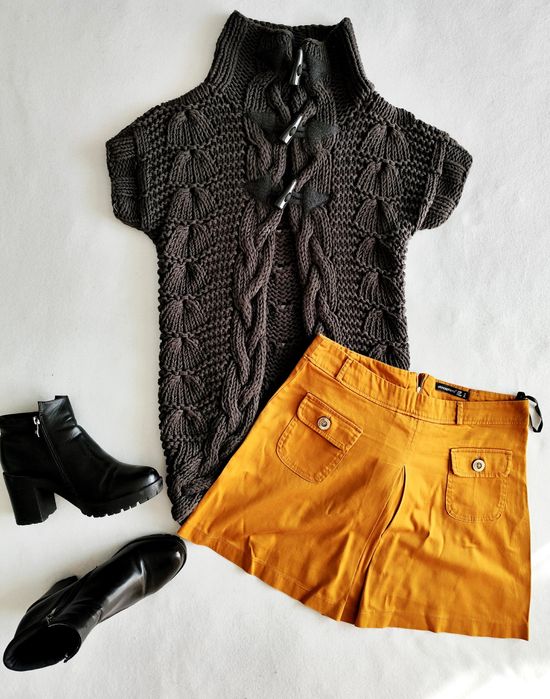 Swetrowa kamizelka Ted Baker oversize  jesienna modny splot c