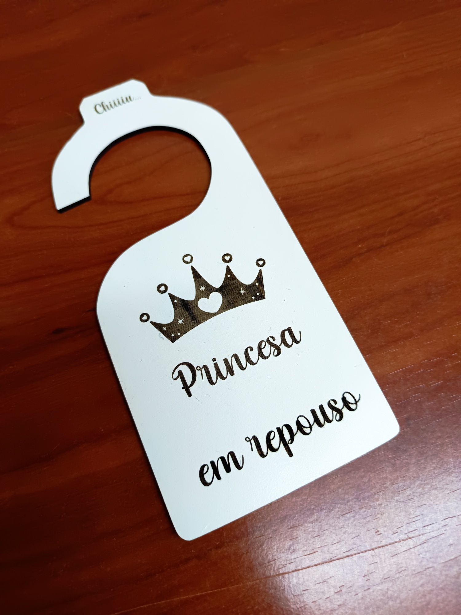 Placa para porta