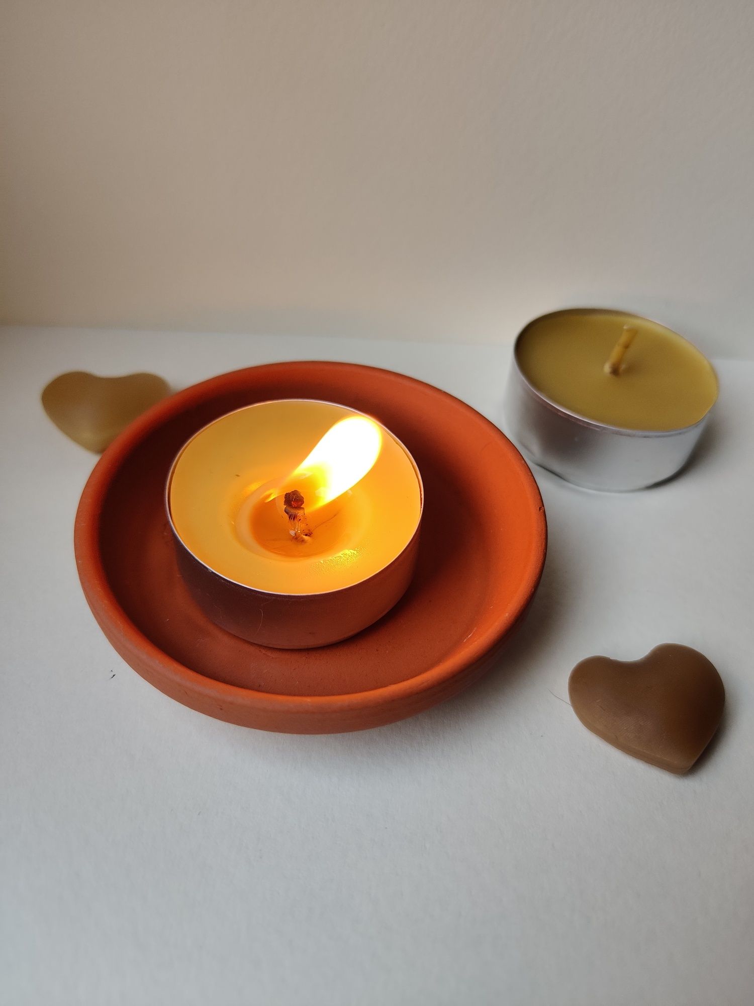 Tealight z wosku pszczelego handmade