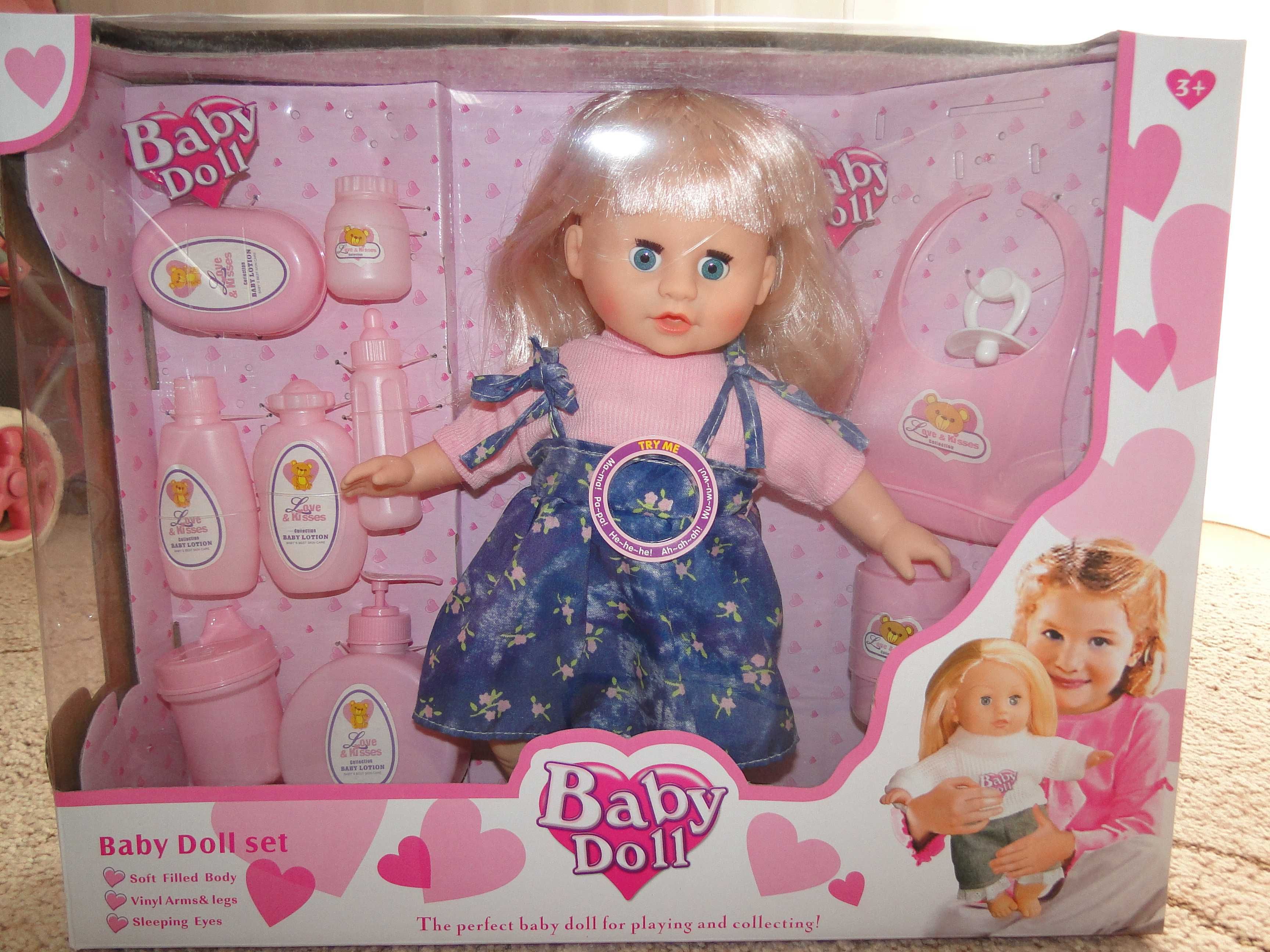 nowa lalka baby doll wydaje dźwięki płacze