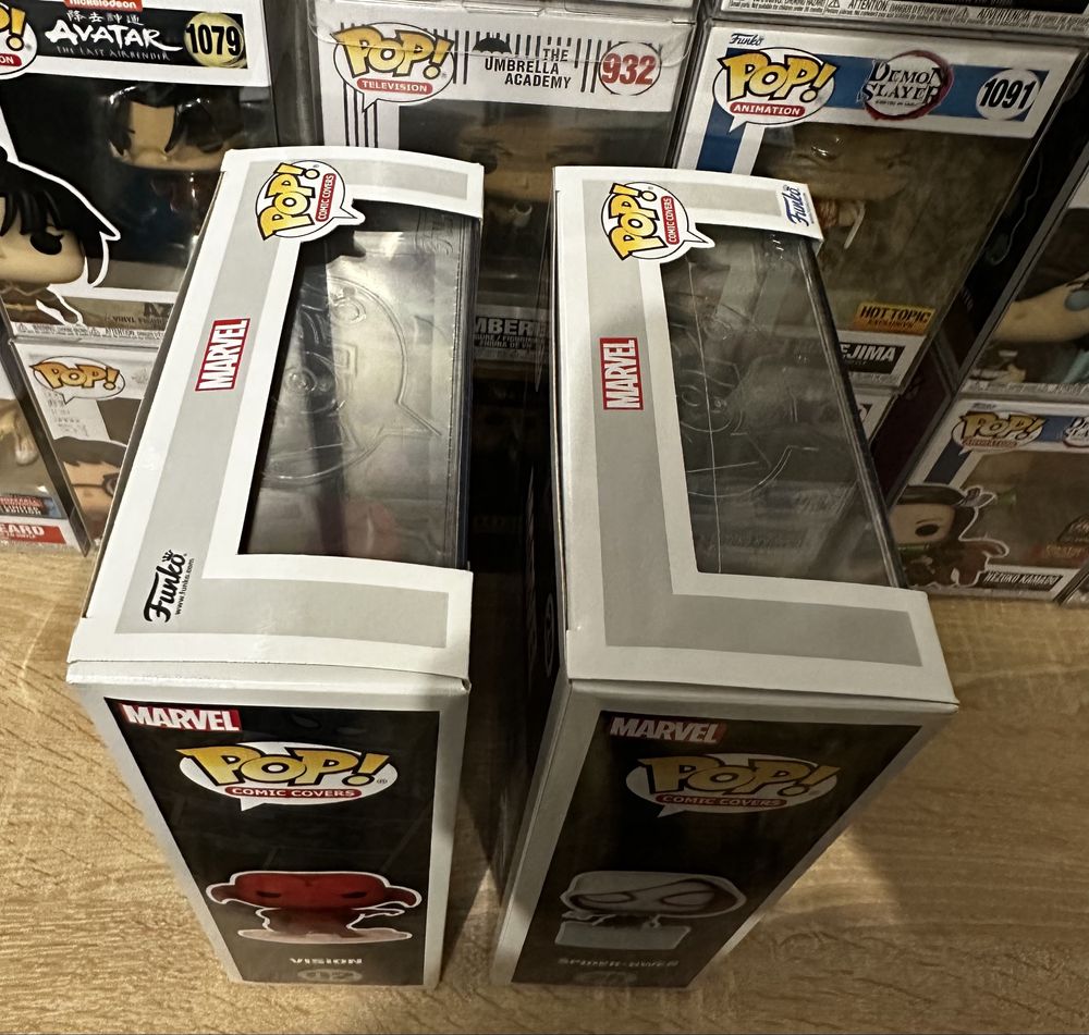 Funko Pop Cover Marvel Spider-Gwen Vision Паук Гвен Вижен Мстители
