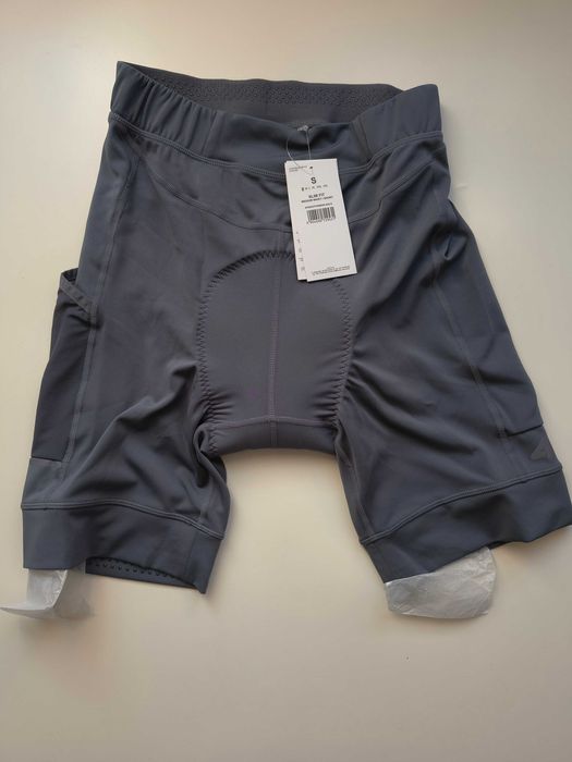 Spodenki rowerowe 4F z żelową wkładką męskie szare S