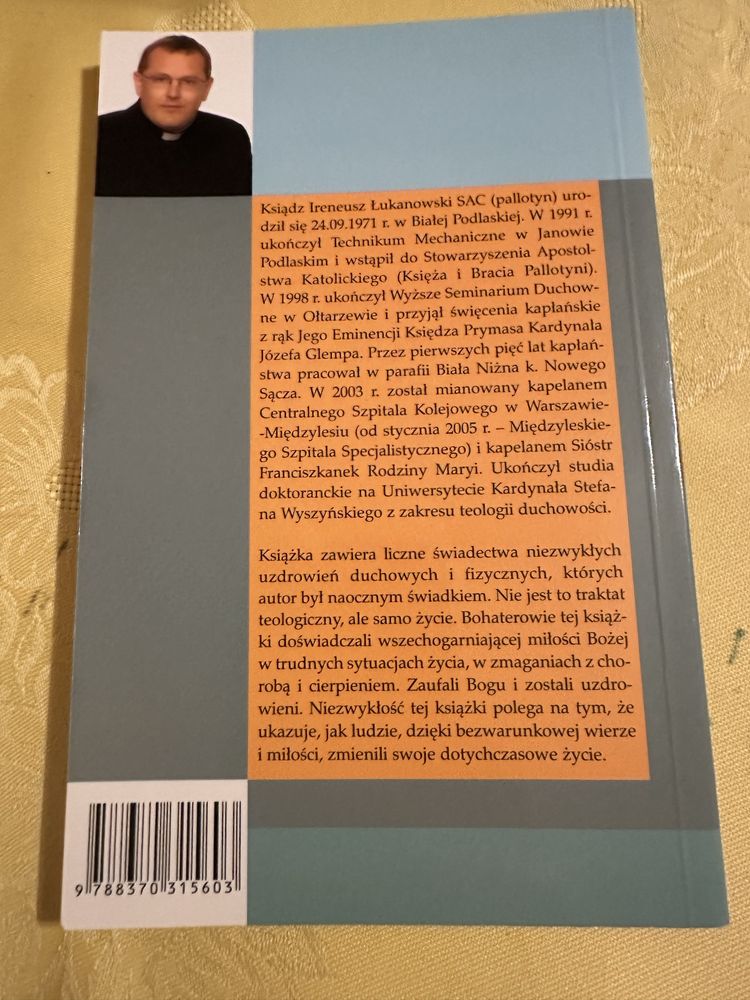 Książka “Wiara czyni cuda” Ks. Ireneusz Łukanowski