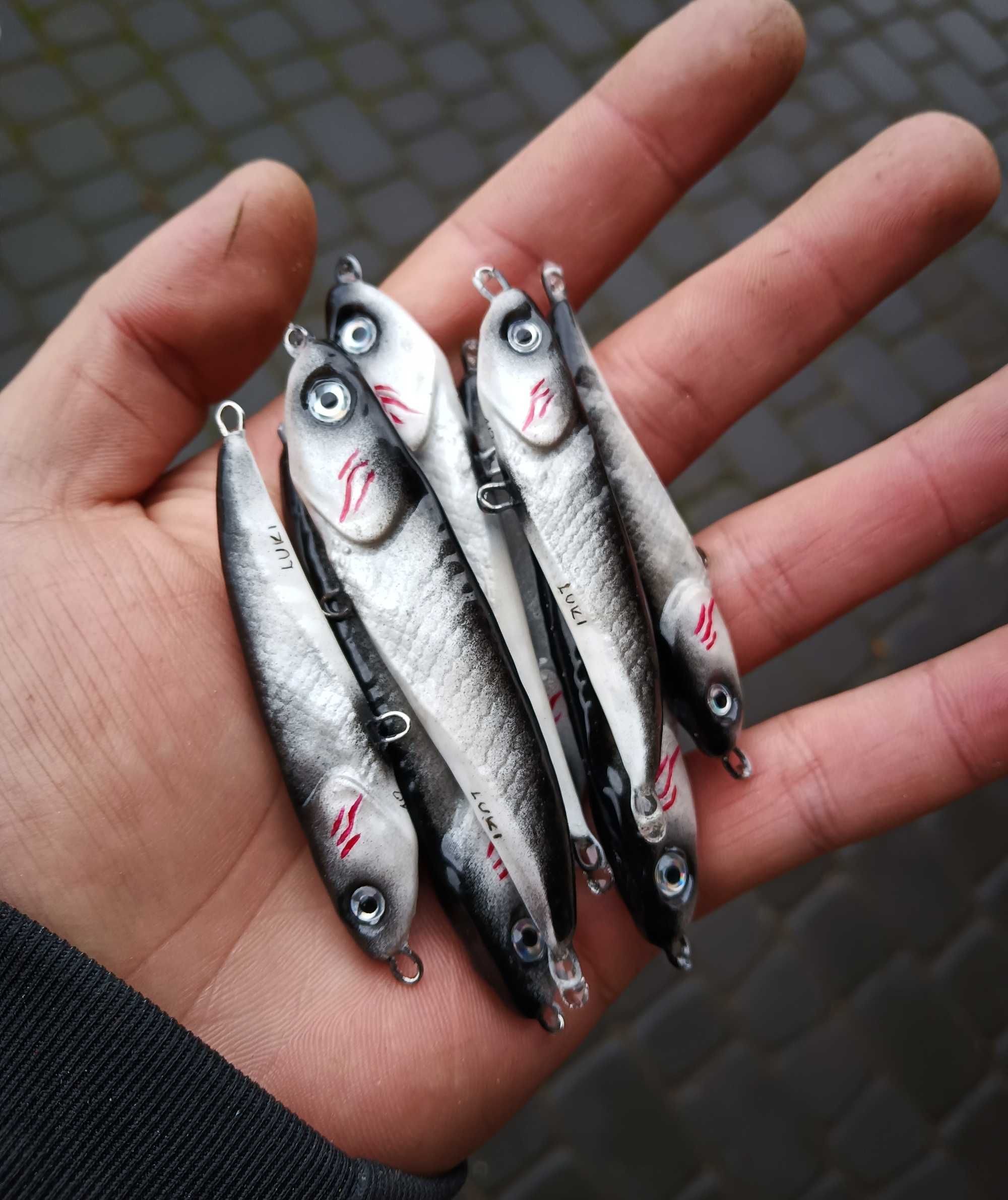 Woblery Boleniowe Bezsterowe LUKI LURES 80mm 20g i 65mm 10g HANDMADE