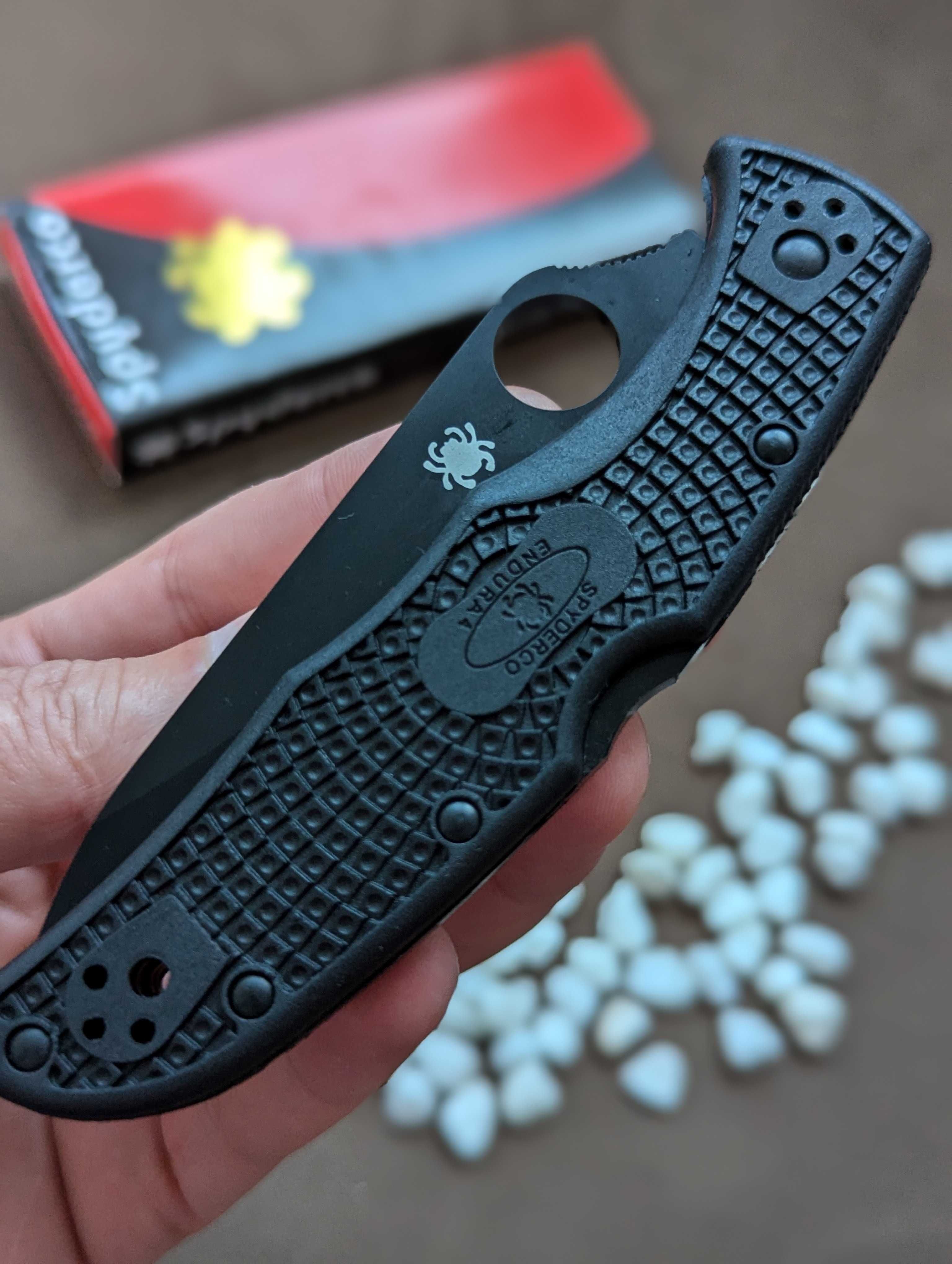 Нож Spyderco Endura Tactical, серрейтор. ніж складний Ендура
