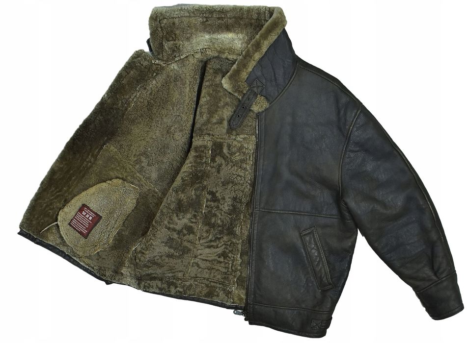 Hollies Type B3 Skórzana Kurtka Męska Pilotka Shearling Xxl