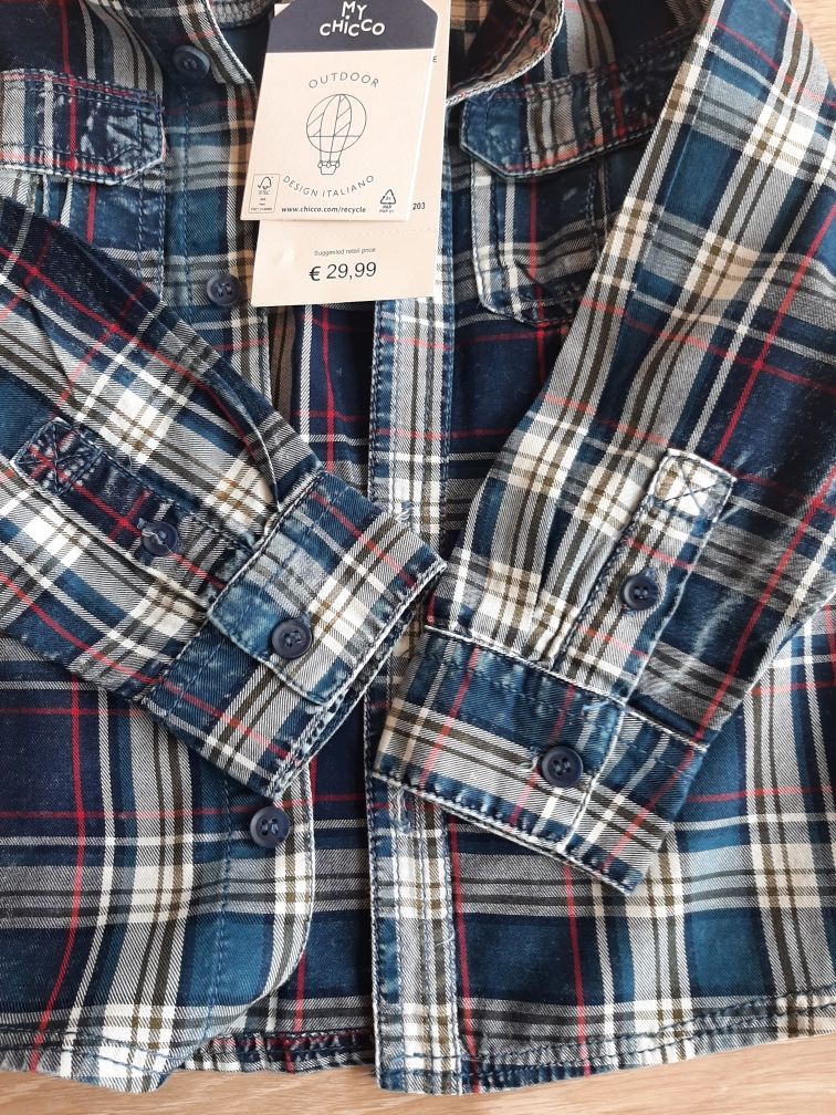 Camisa Chicco menino tartan 3a