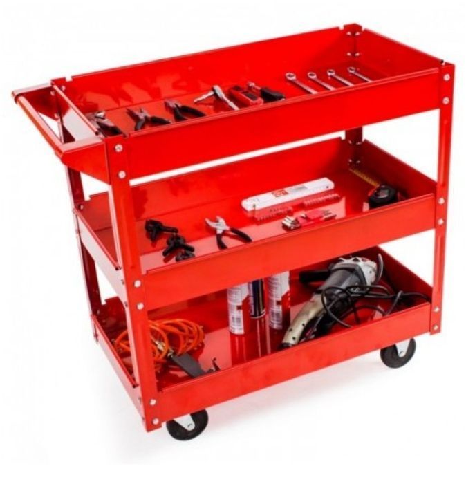 Carro Suporte e Arrumação Ferramentas Oficina - 3 andares