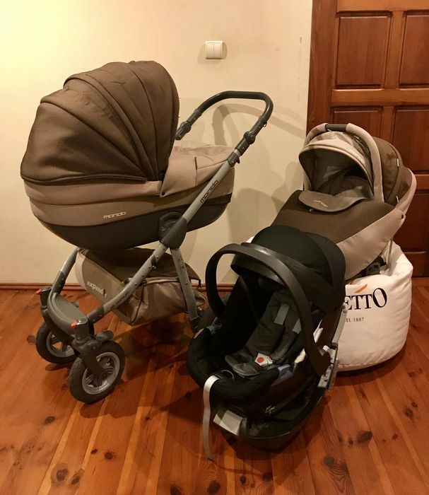 MEGA ZESTAW 4w1 !! Wózek Expander Mondo + Fotelik CYBEX + Baza CYBEX !
