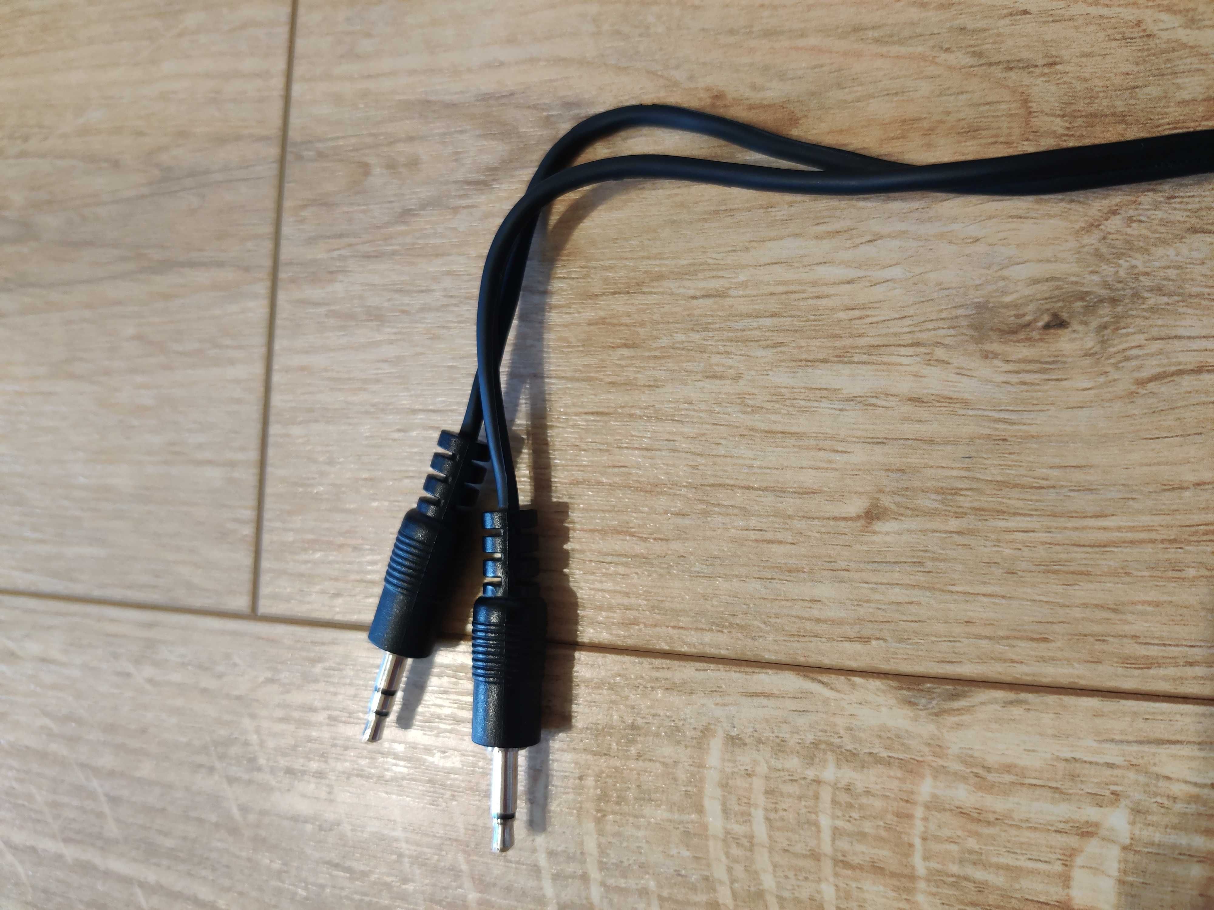 Kabel przedłużacz audio 2 x jack 3.5mm na 3 x jack