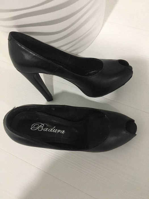 Buty damskie  Badura stan idealny czarne ze skóry roz. 36
