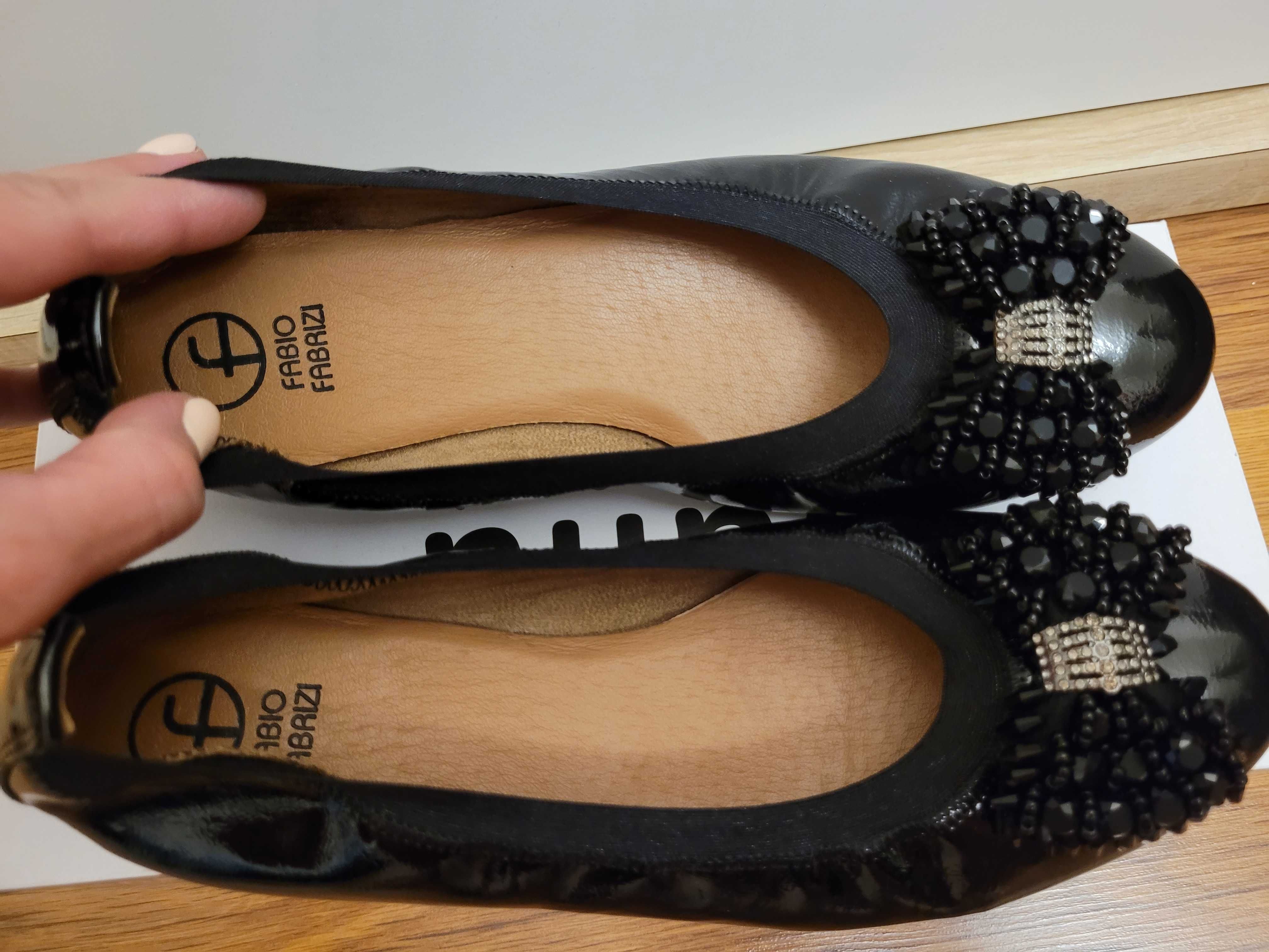 Nowe buty skórzane Fabio Fabrizi 39