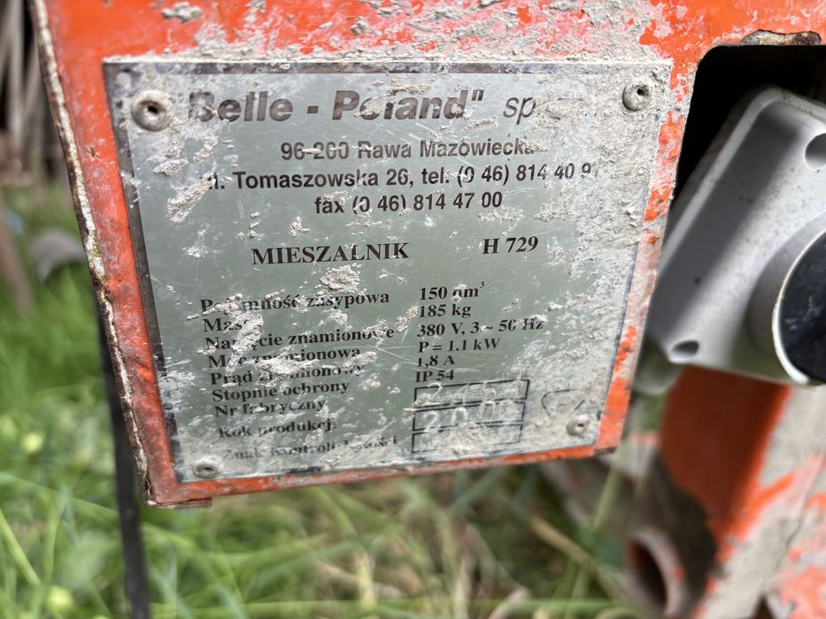 Betoniarka Belle 150L 400V