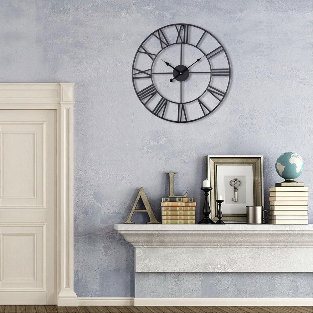 Nowy ACCSHINE duży zegar ścienny 60 cm, nietykający, salon, sypialnia