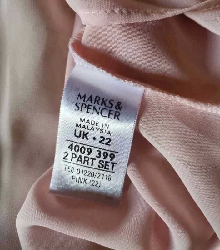 Marks & Spencer retro vintage koszula pinup prl mgiełka folk oversize