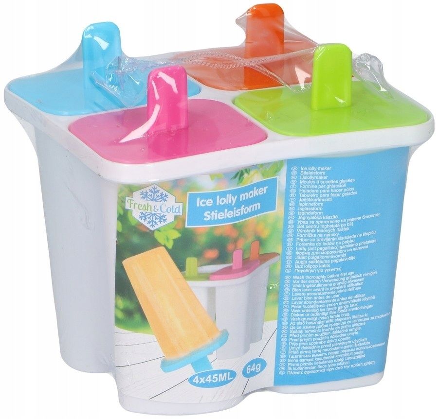 zestaw forma do lodów sorbetów bpa free + słomiki
