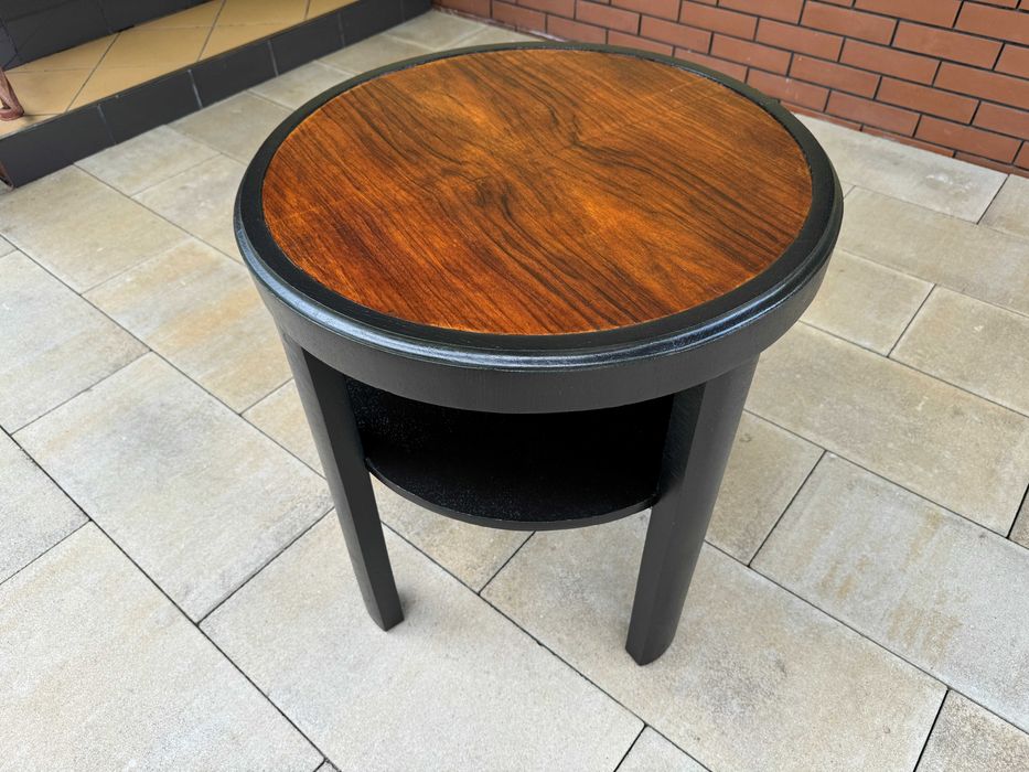 stolik kawowy mały intarsja stoliczek ława okrągły stół
