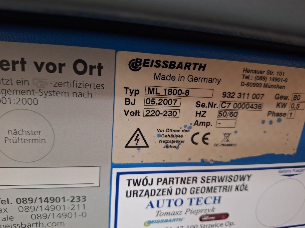 Beissbarth ML 1800-8R easy radio