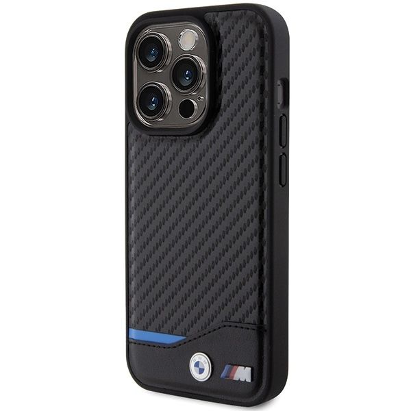 Oryginalne Etui Bmw Bmhcp15L22Nbck Iphone 15 Pro 6.1"  Leather Carbon