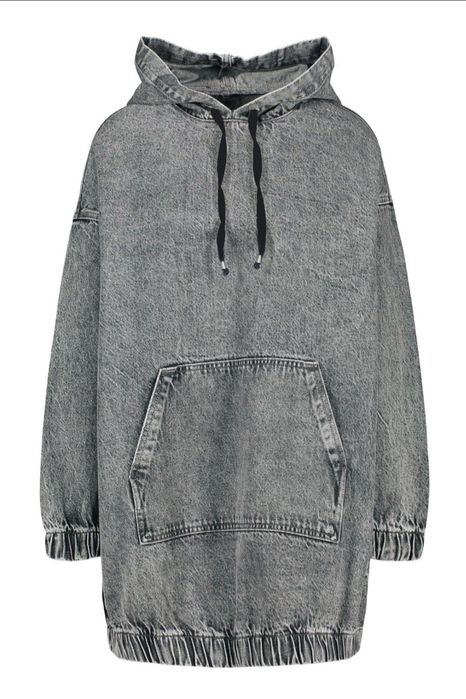 Джинсове худі варенка Boohoo плаття oversize